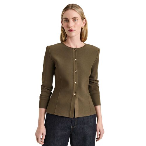 Veronika Maine Milano Round Neck Jacket